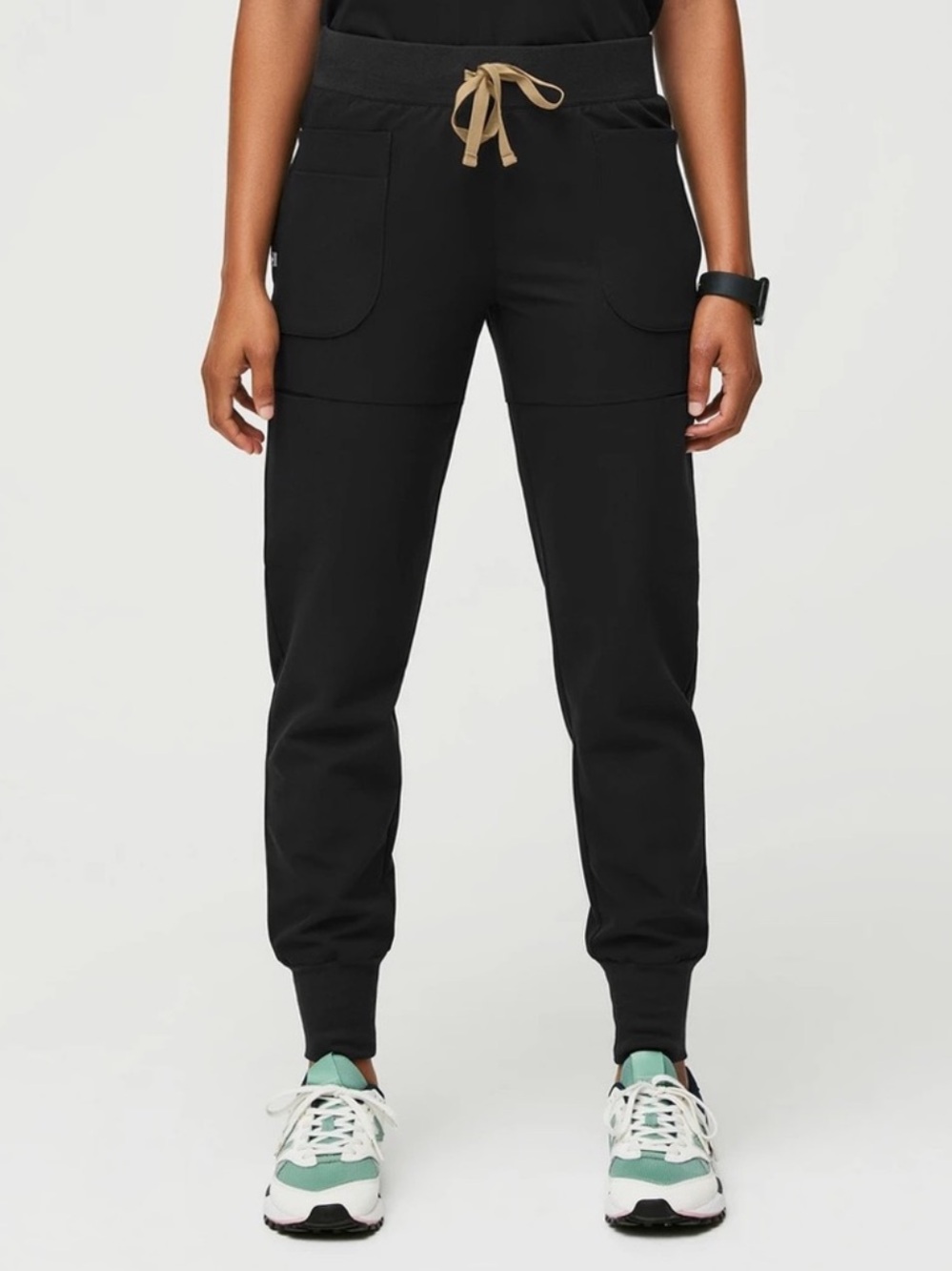 Figs Black Gold Nepal Skinny Jogger Scrub Pants XXS